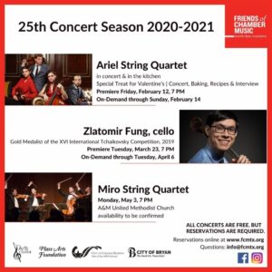 Friends of Chamber Music 25th Concert Season Instagram post